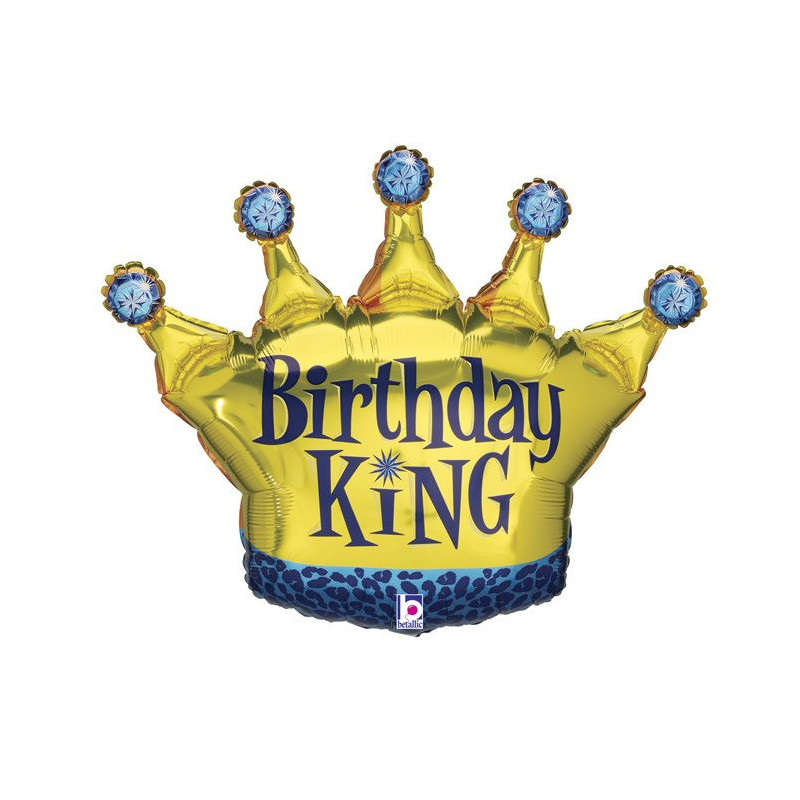 Balon Urodzinowy Korona (Birthday King) - 91 cm