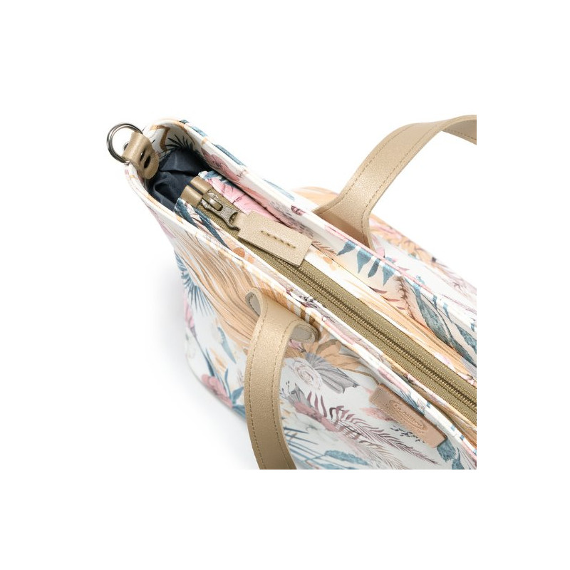 Torba large z saszetką Premium ZIP, Boho Palms Light, La Millou