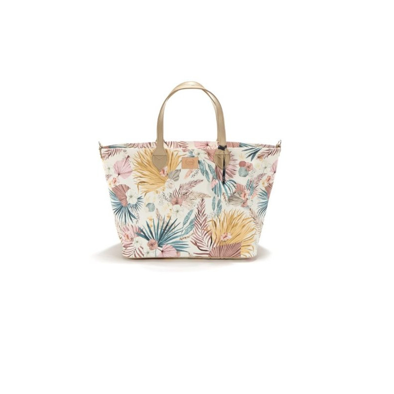 Torba large z saszetką Premium ZIP, Boho Palms Light, La Millou