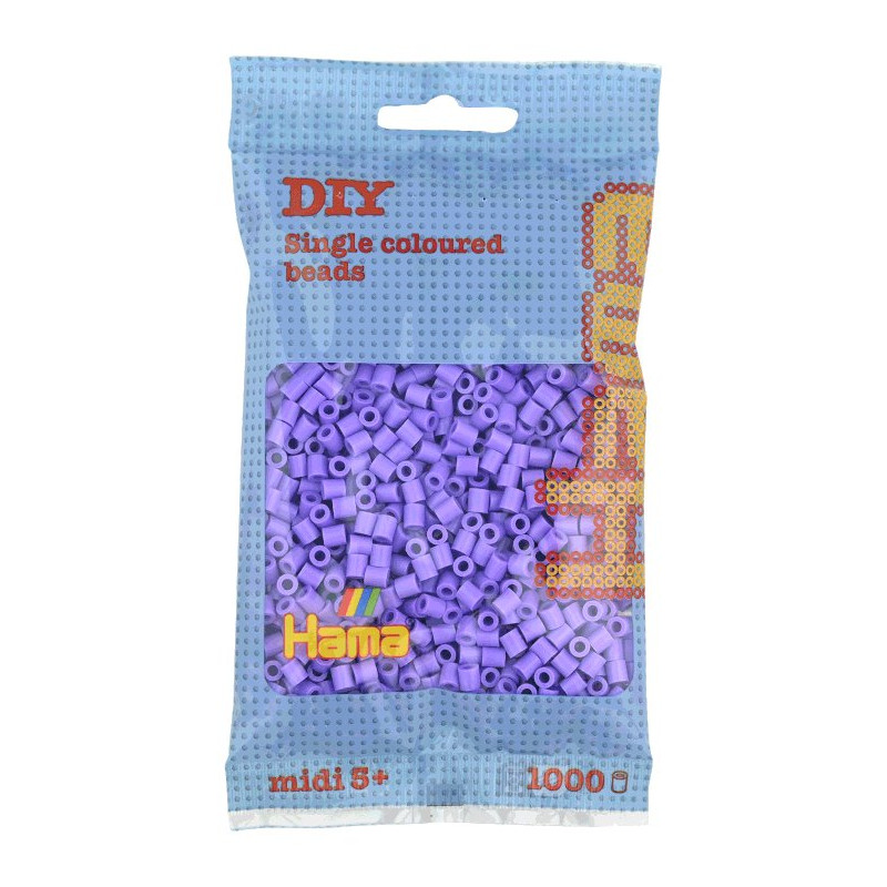 Hama 207-45, kolor liliowy, 1000 koralików midi
