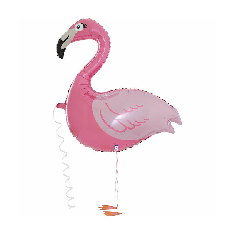 Foliowy balon chodzący - FLAMING  - 99 cm