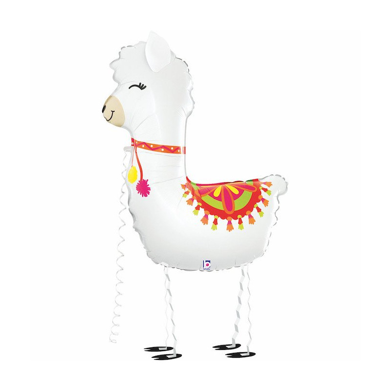 Foliowy balon chodzący - LAMA  - 104 cm