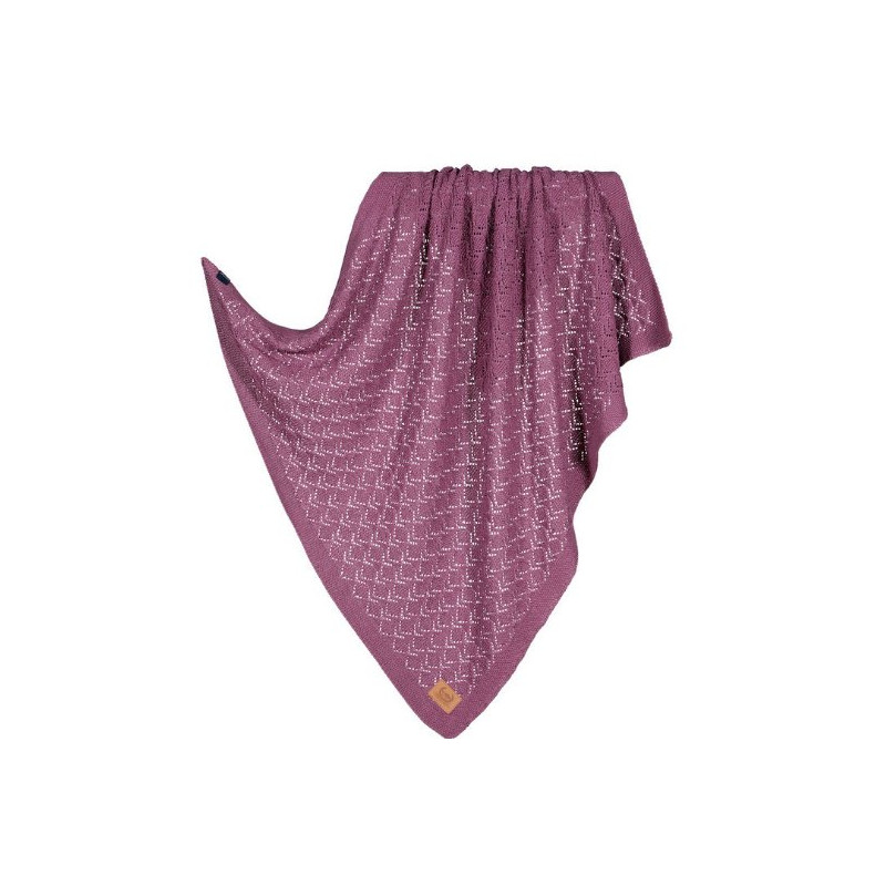 Kocyk tender 100 % bawełniany, Aubergine - La Millou