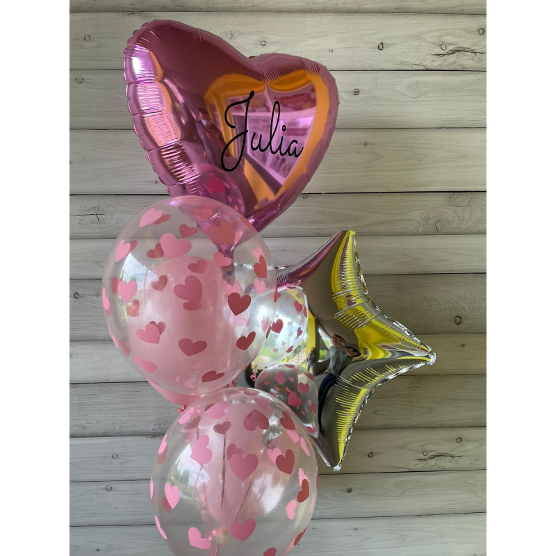 Balon na zamówienie - serce z imieniem
