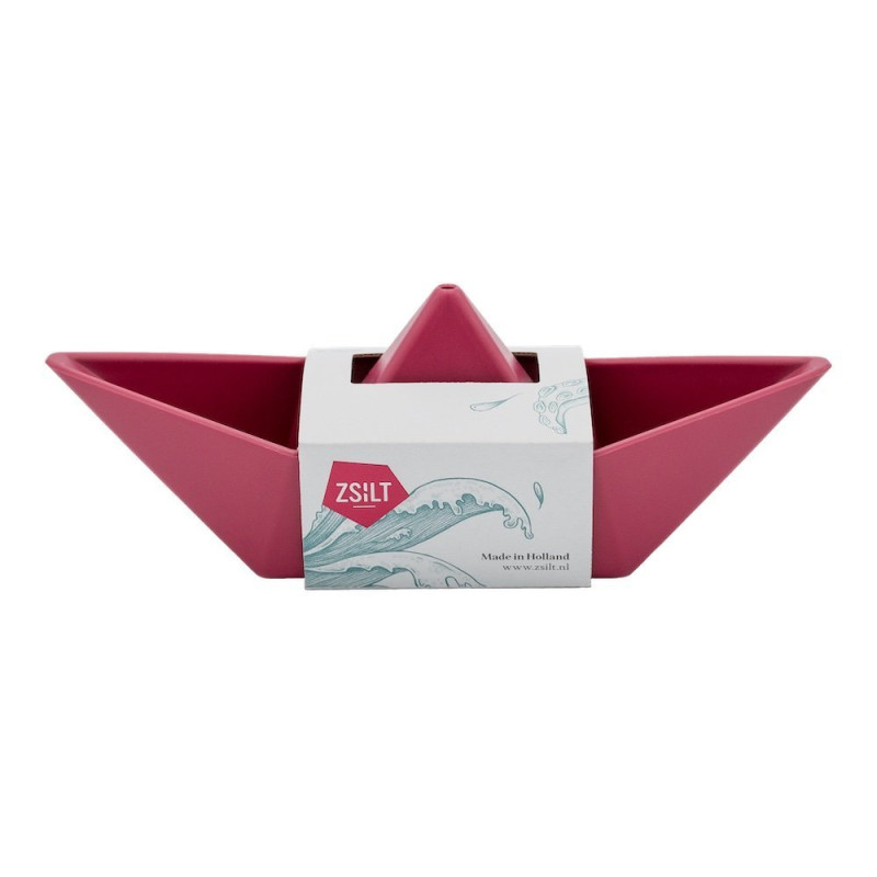 Czerwona łódeczka do kąpieli, piasku- Zsilt