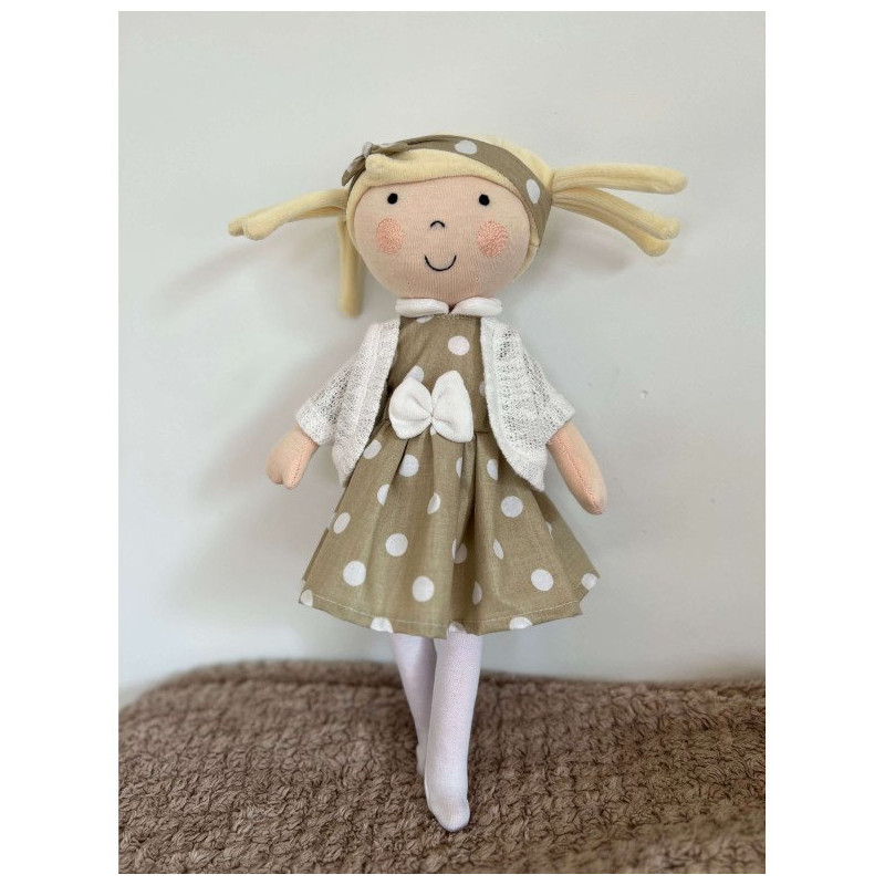Lalka Hania w sukience w kropki