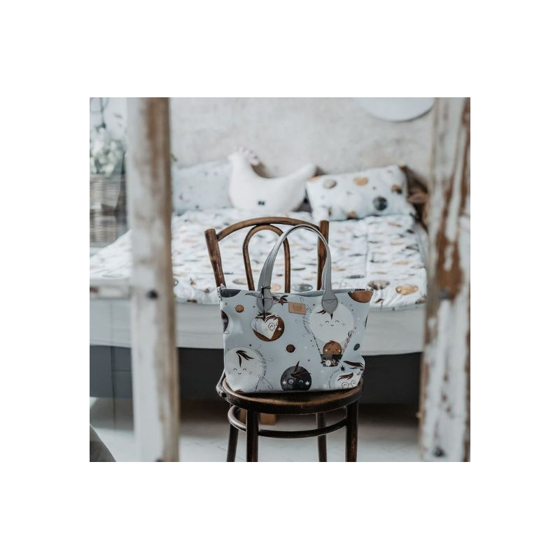 Torba large z saszetką Premium ZIP, Fly me to the Moon Sky La Millou