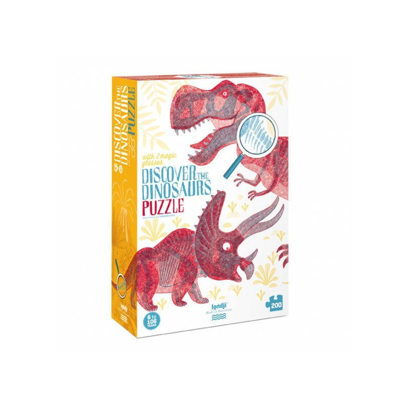 Puzzle Londji - Odkryj Świat Dinozaurów