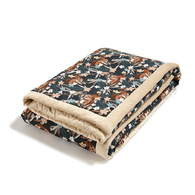 Koc, narzuta dla dorosłych Velvet, Pretty Barbara, Sand