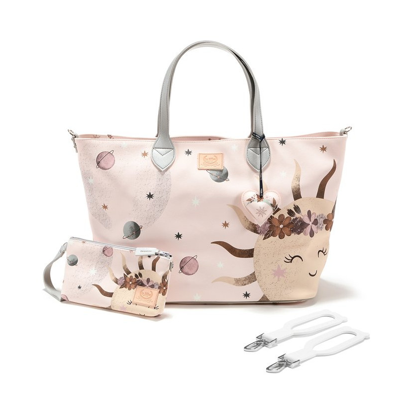 Torba medium Premium ZIP, Fly me to the Moon Nude, La Millou