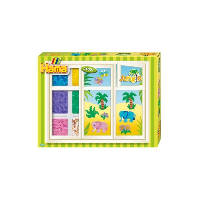 Hama 3720 -  Okienne dekoracje - Dżungla - Koraliki midi