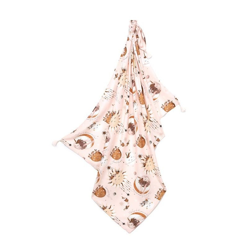 Bambusowy Otulacz King Size, Fly me to the Moon Nude