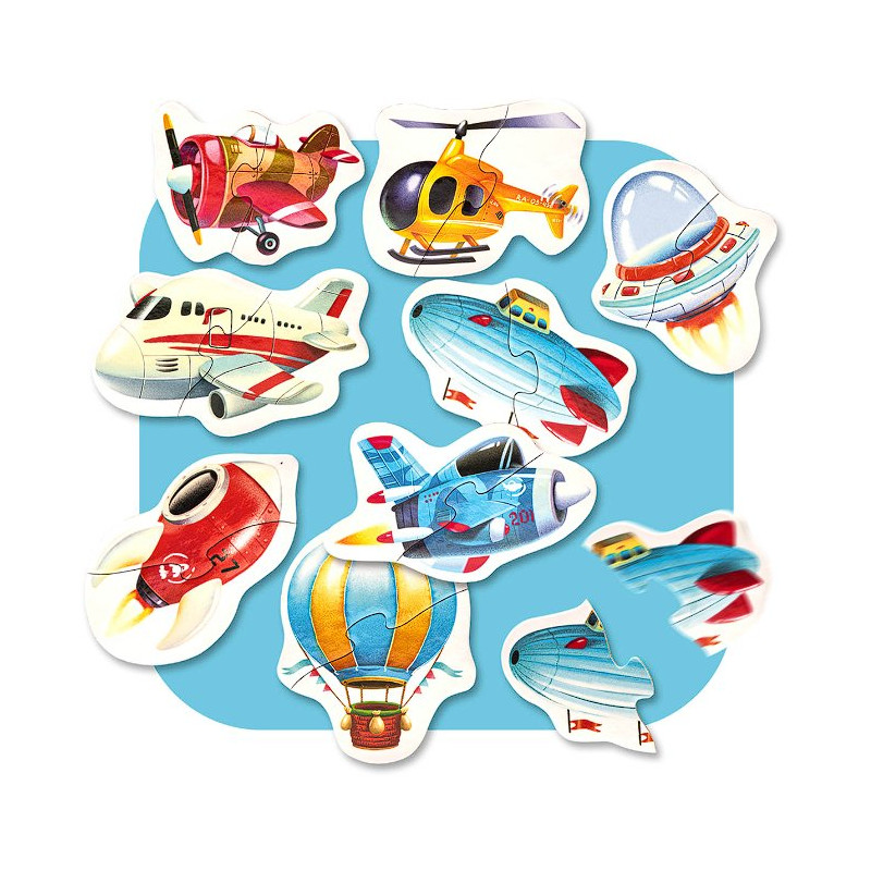 Zestaw puzzli dla malucha, Samoloty