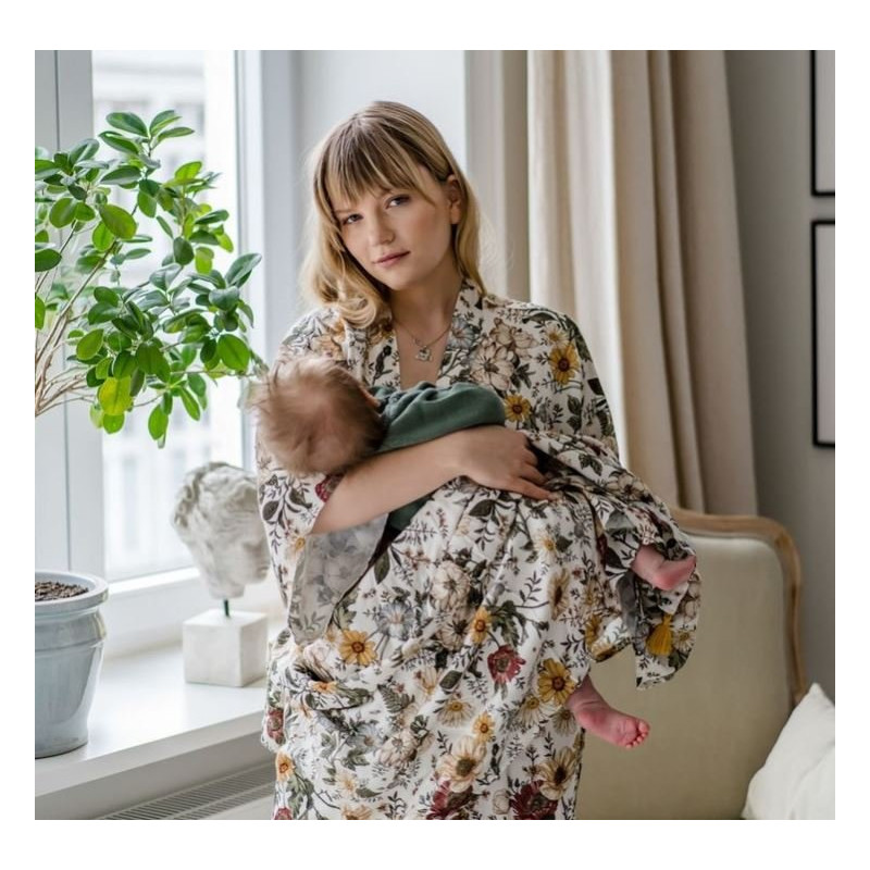 Bambusowy Otulacz King Size, Vintage Meadow