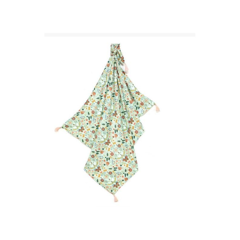 Otulacz Bambusowy Fringe, Secret Garden, La Millou