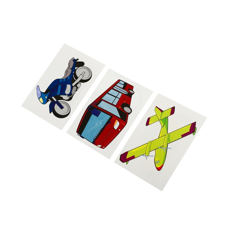 Pilch 110091 - Układanka Pojazdy, 6 klocków