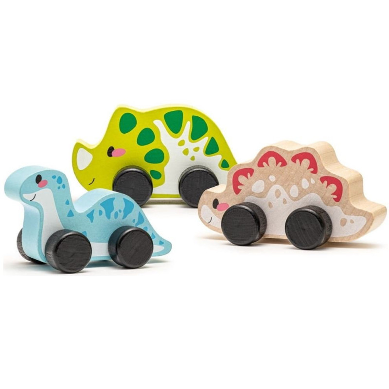 Drewniana dinozaury na kółkach, Cubika