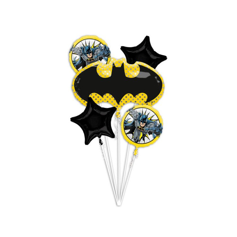 Bukiet balonów foliowych "Batman - Justice League" - 5 balonów