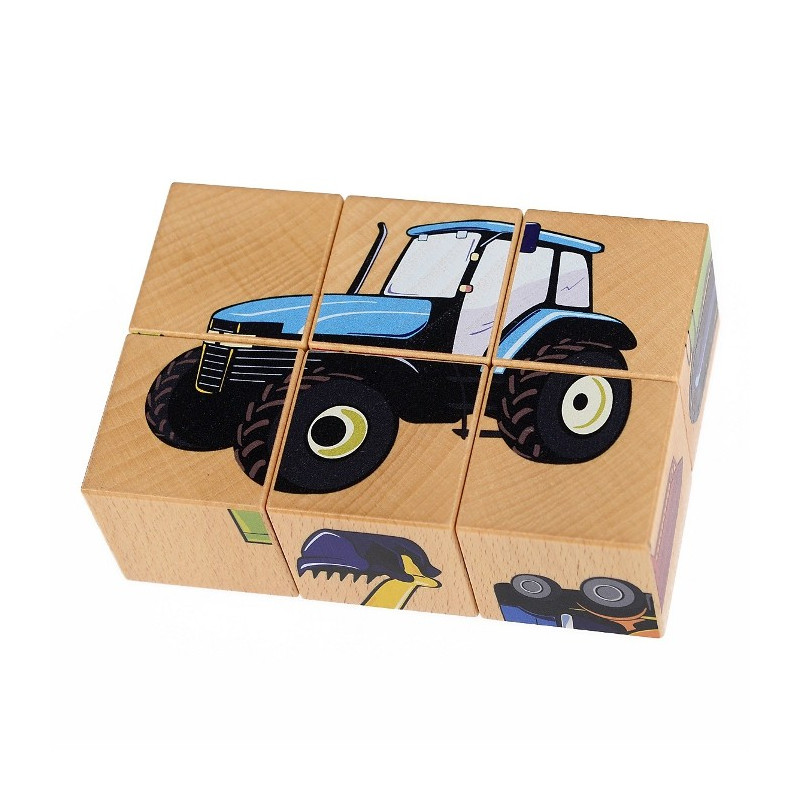 Pilch 110170 - Układanka Maszyny, 6 klocków