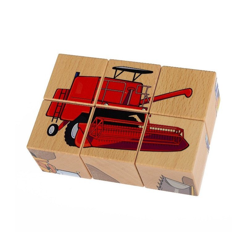 Pilch 110170 - Układanka Maszyny, 6 klocków