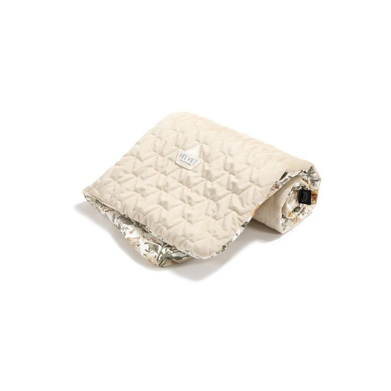 Kocyk Velvet Cotton, Vintage Meadow, Sand, La Millou