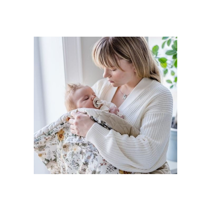 Kocyk Velvet Cotton, Vintage Meadow, Sand, La Millou