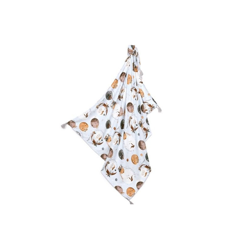 Bambusowy Otulacz King Size, Fly me to the moon sky