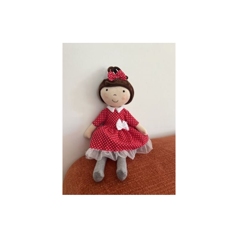 Lalka Karolina  w sukience w kropki