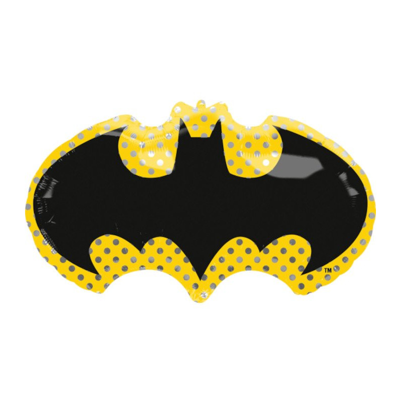 Batman Balon Super Shape XL Logo - 76 cm x 43 cm