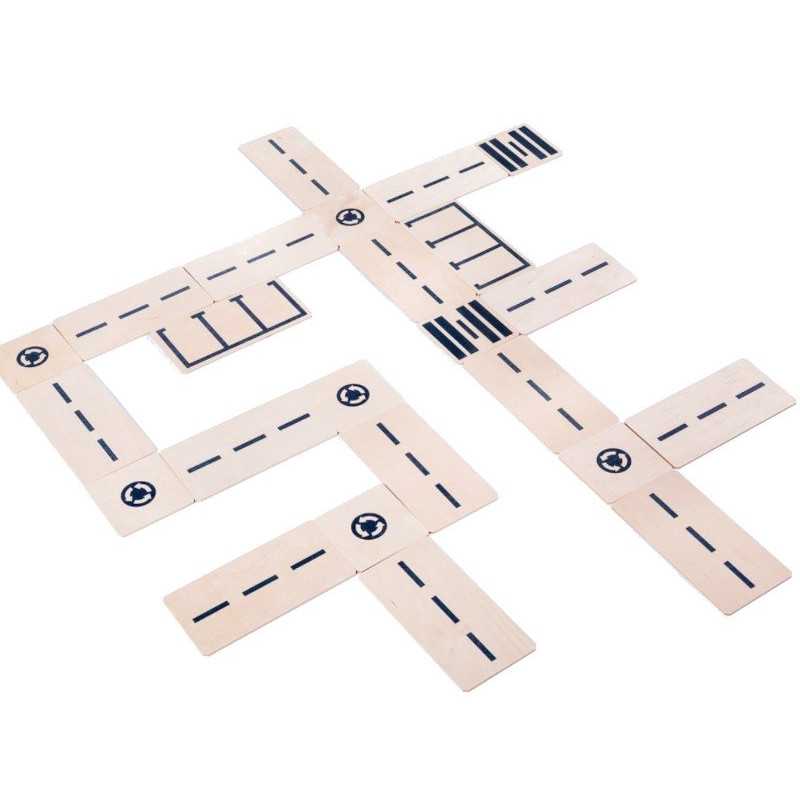 Drewniane klocki, Droga do układania, Just Roads 24