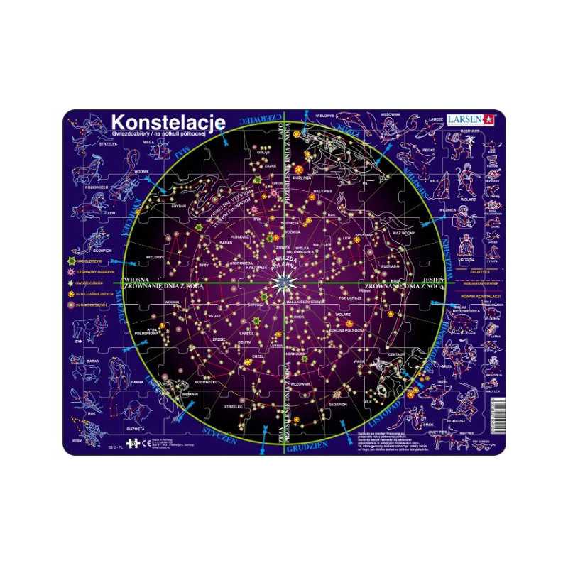 Larsen, puzzle edukacyjne, Konstelacje gwiazd