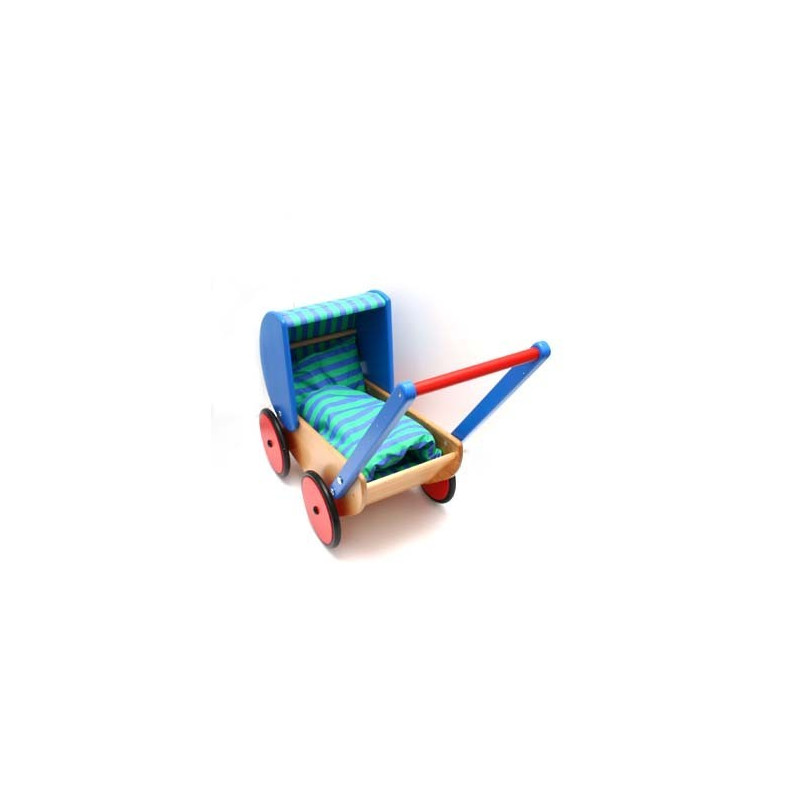 Drewniany wózek dla lalek - Bajo 74110