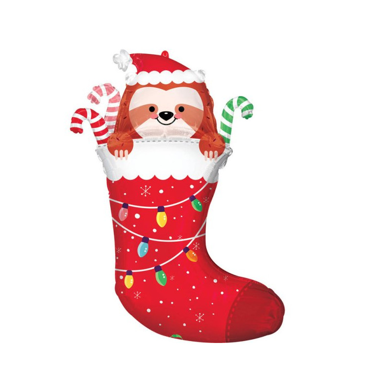 Balon Skarpeta Św. Mikołaja - Leniwiec