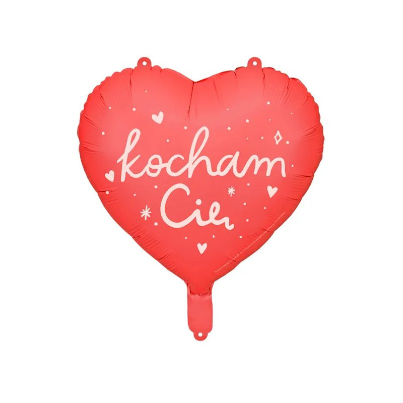 Balon Serce - Kocham Cię - 45 cm