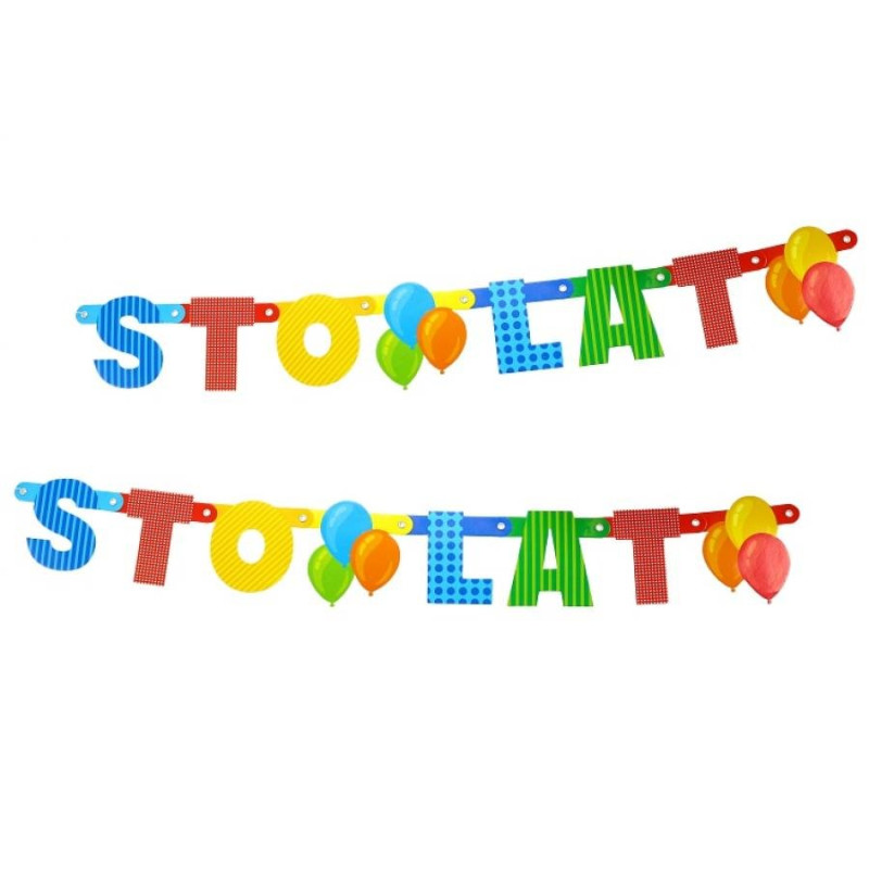 Girlanda Urodzinowa - STO LAT - 150 cm