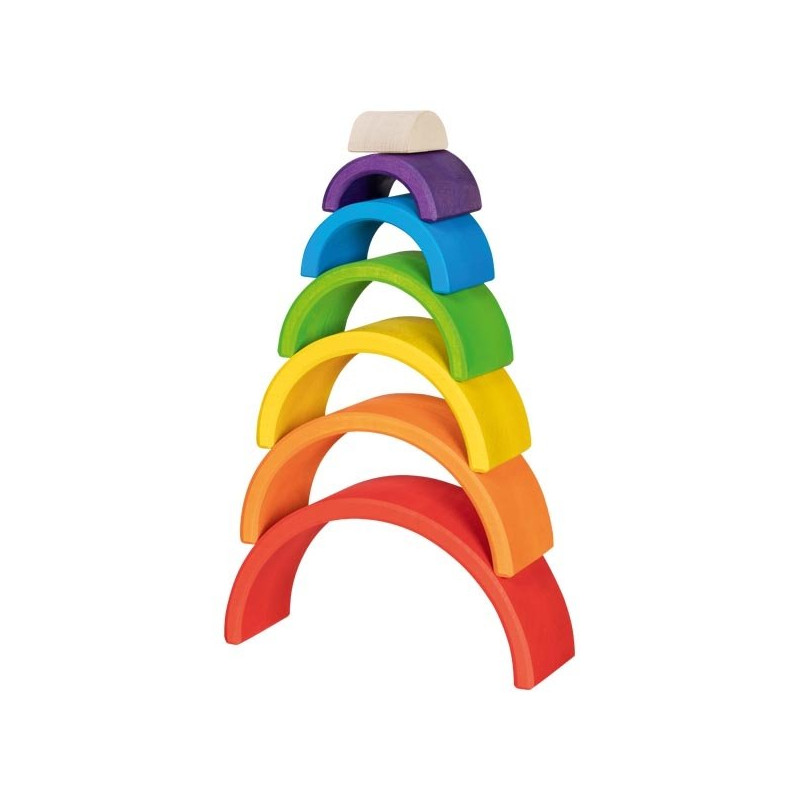 Goki 58479, układanka drewniana tęcza