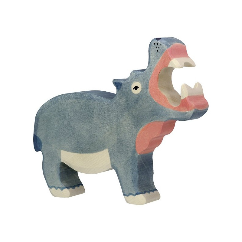 Drewniana figurka Hipopotam, Goki 80160