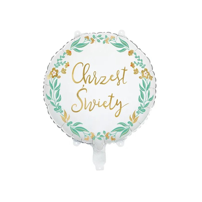 Foliowy Balon na Chrzest Święty - 45 cm