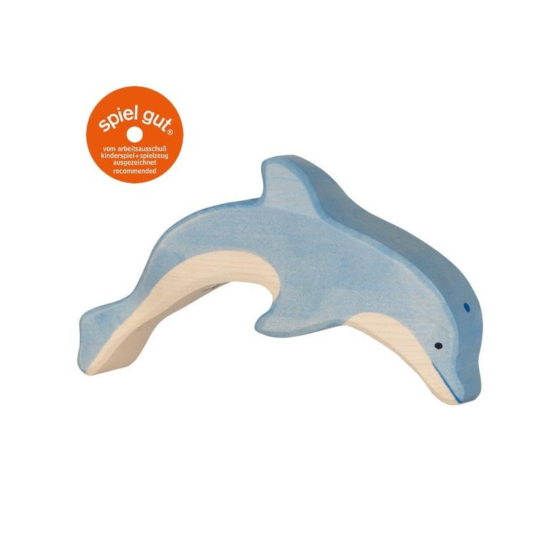 Drewniana figurka, Delfin, Goki 80198