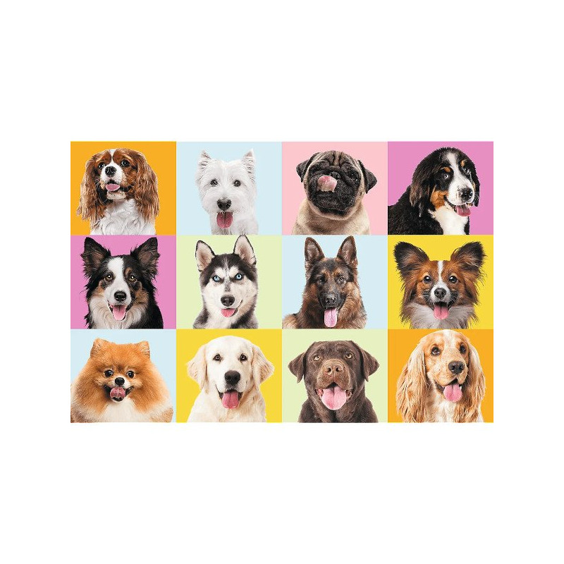 Puzzle Trefl 60, Słodkie psiaki