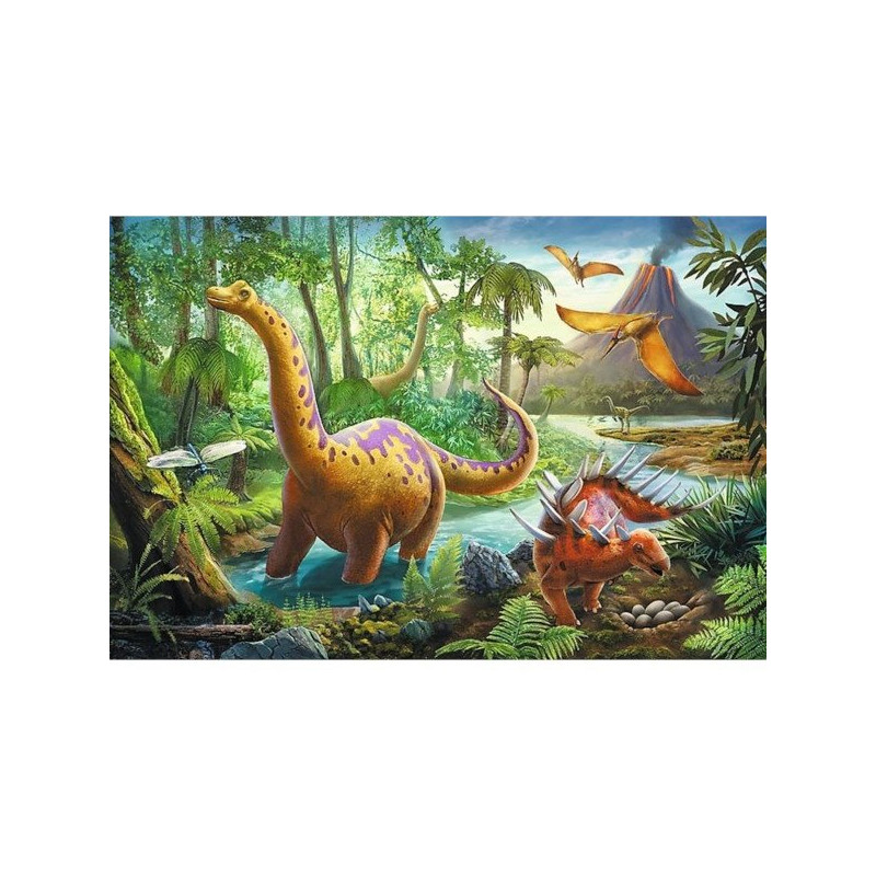 Puzzle Trefl 60, Wędrówka dinozaurów