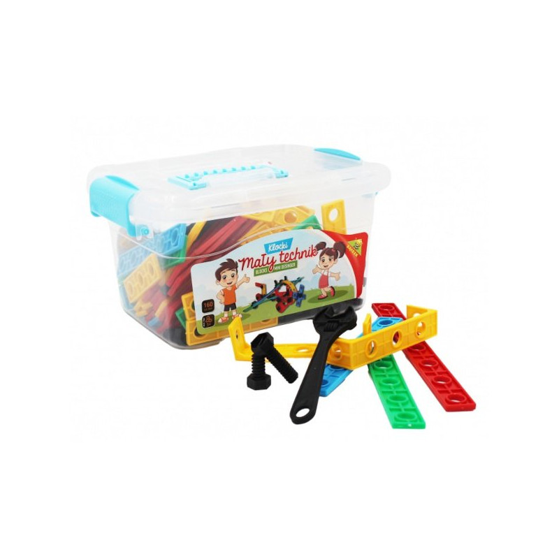Klocki Mały Technik, 160 elementów