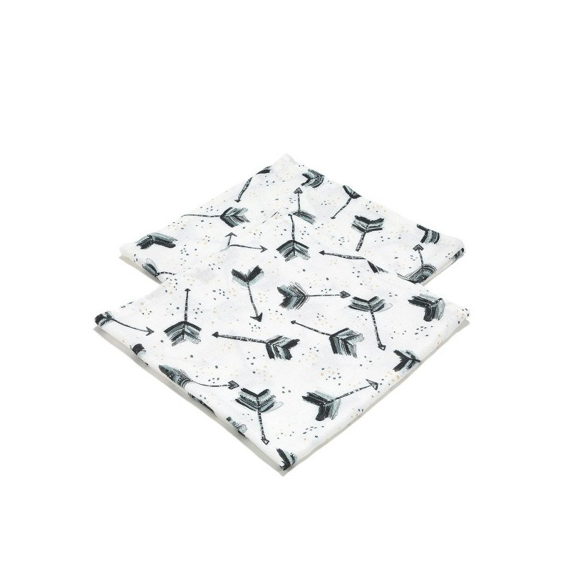 Pieluszki 100% bamboo muślin, Boho Royal Arrows, La Millou