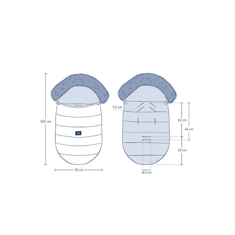 Śpiworek zimowy, Aspen Winterproof Stroller Bag Uni, French Lavender