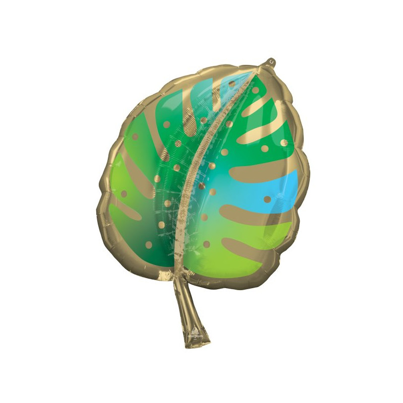 Balon foliowy - Liść Monstery - 55 x 73 cm