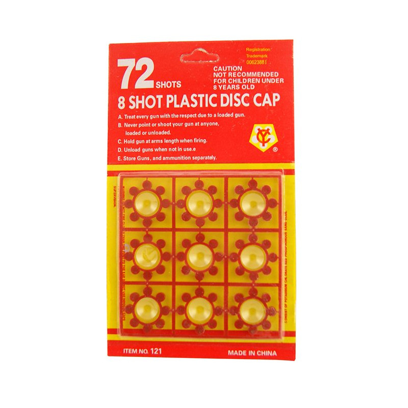 Kapiszony do pistoletu - Głośne - 8 strzałowe