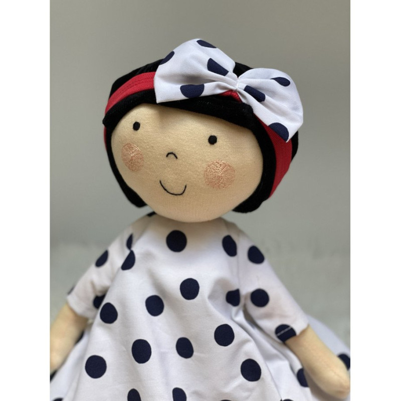 Lalka Michalina w sukience w grochy