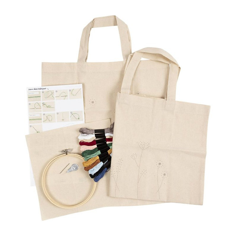 Zestaw do wyszywania - Torby w Kwiaty