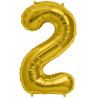 Balon Foliowy 34" Cyfra 2 ZŁOTY