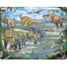 Dinozaury z okresu kredowego, puzzle Larsen